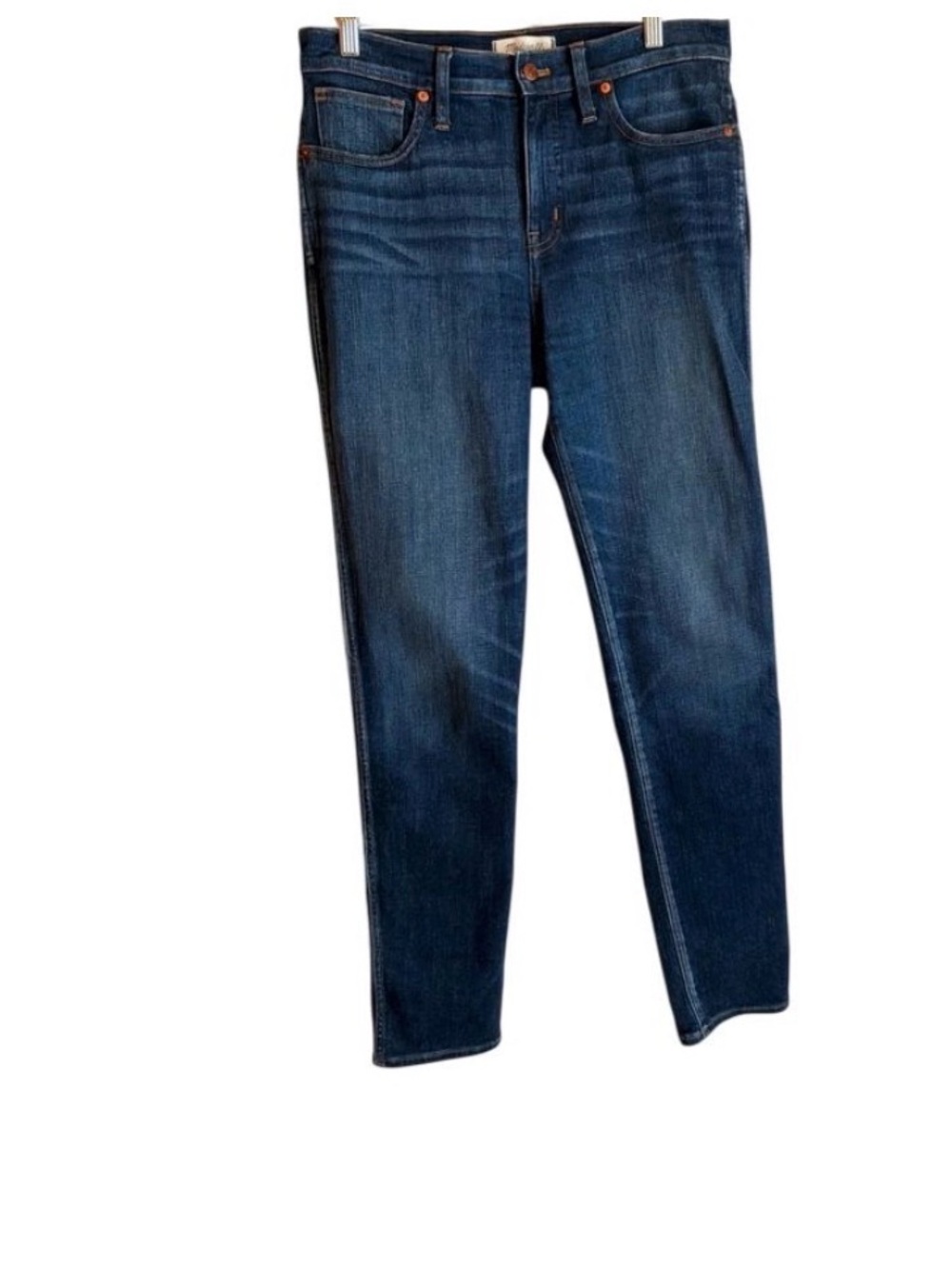 Madewell Women's Slim Straight Leg Jeans in Deep Blue Denim